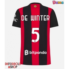 AC Milan Koni De Winter #5 Hjemmebanetrøje Dame 2026-27 Kort ærmer AC Milan Koni De Winter #5 Hjemmebanetrøje Dame 2026-27 Kort ærmer